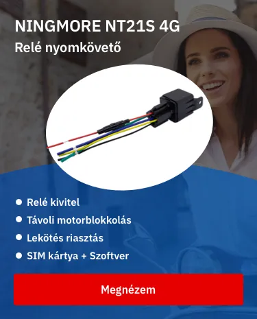 NINGMORE NT21S-SA 4g lte relé jármű gps nyomkövető